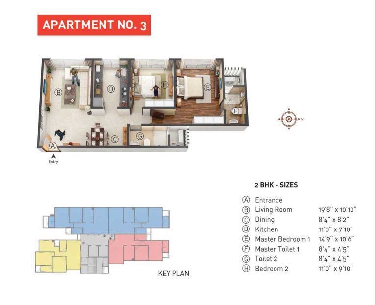 Cayenne 2BHK Unit 03