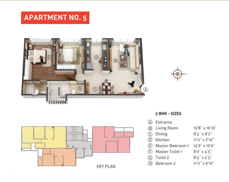 Cayenne 2BHK Unit 05