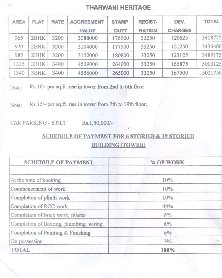 Payment Schedule