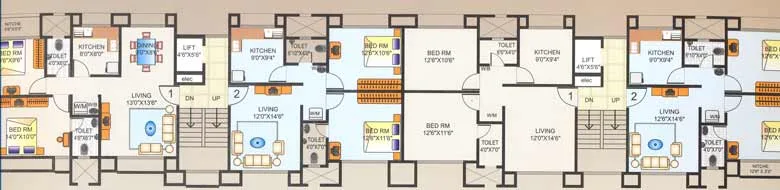 A and B wing floor plan