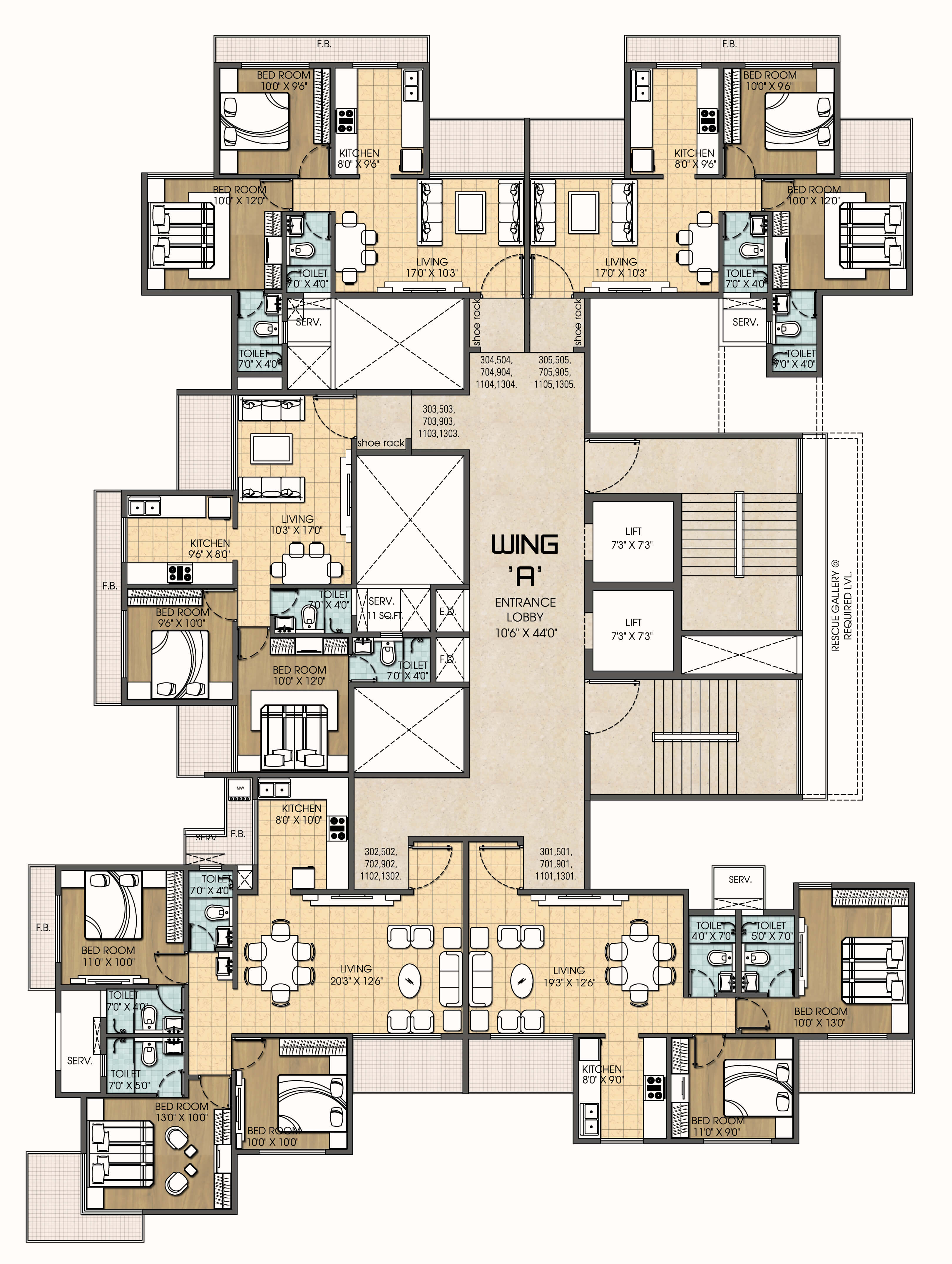 13th floorplan