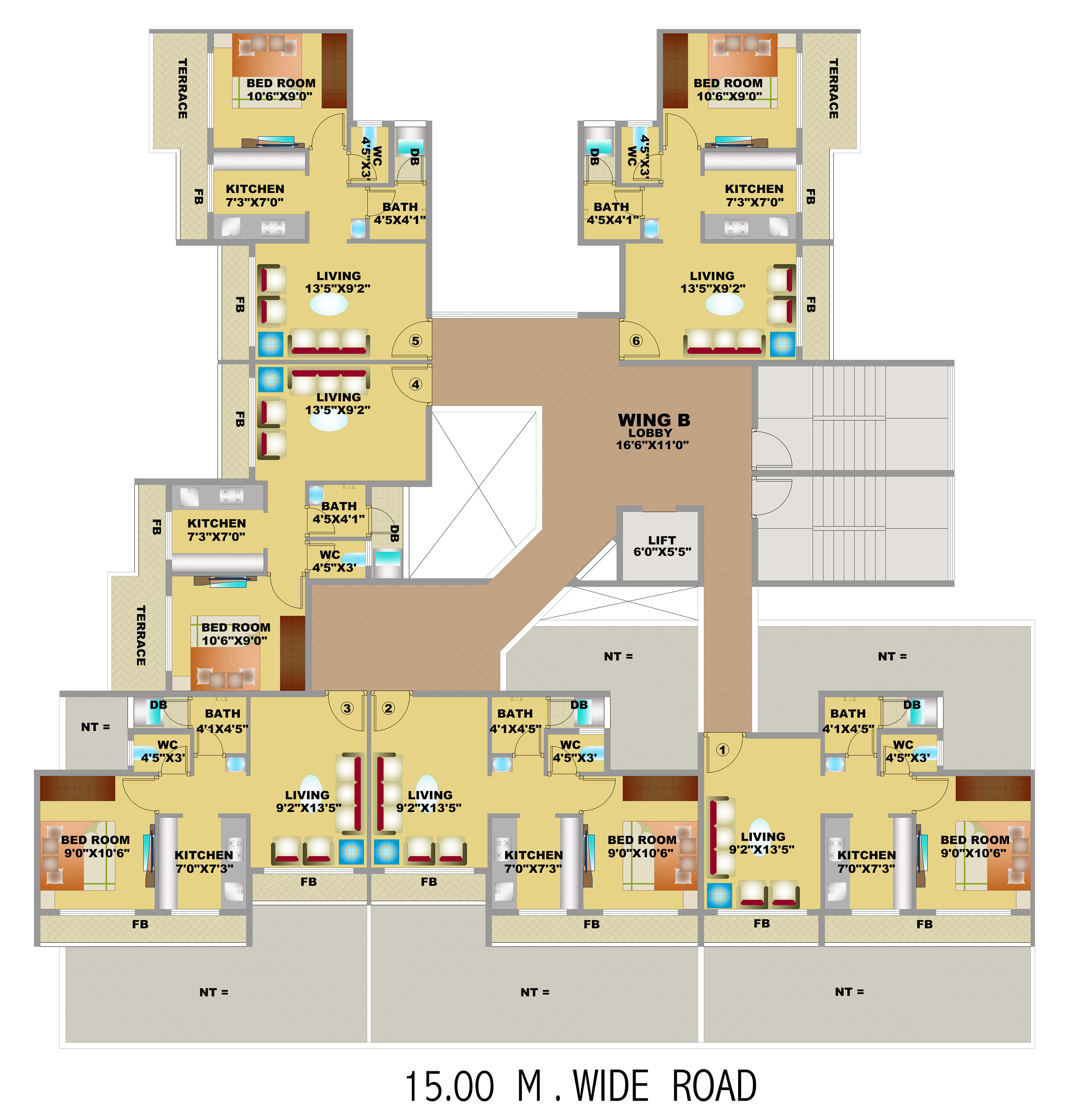 Floor Plan wing B