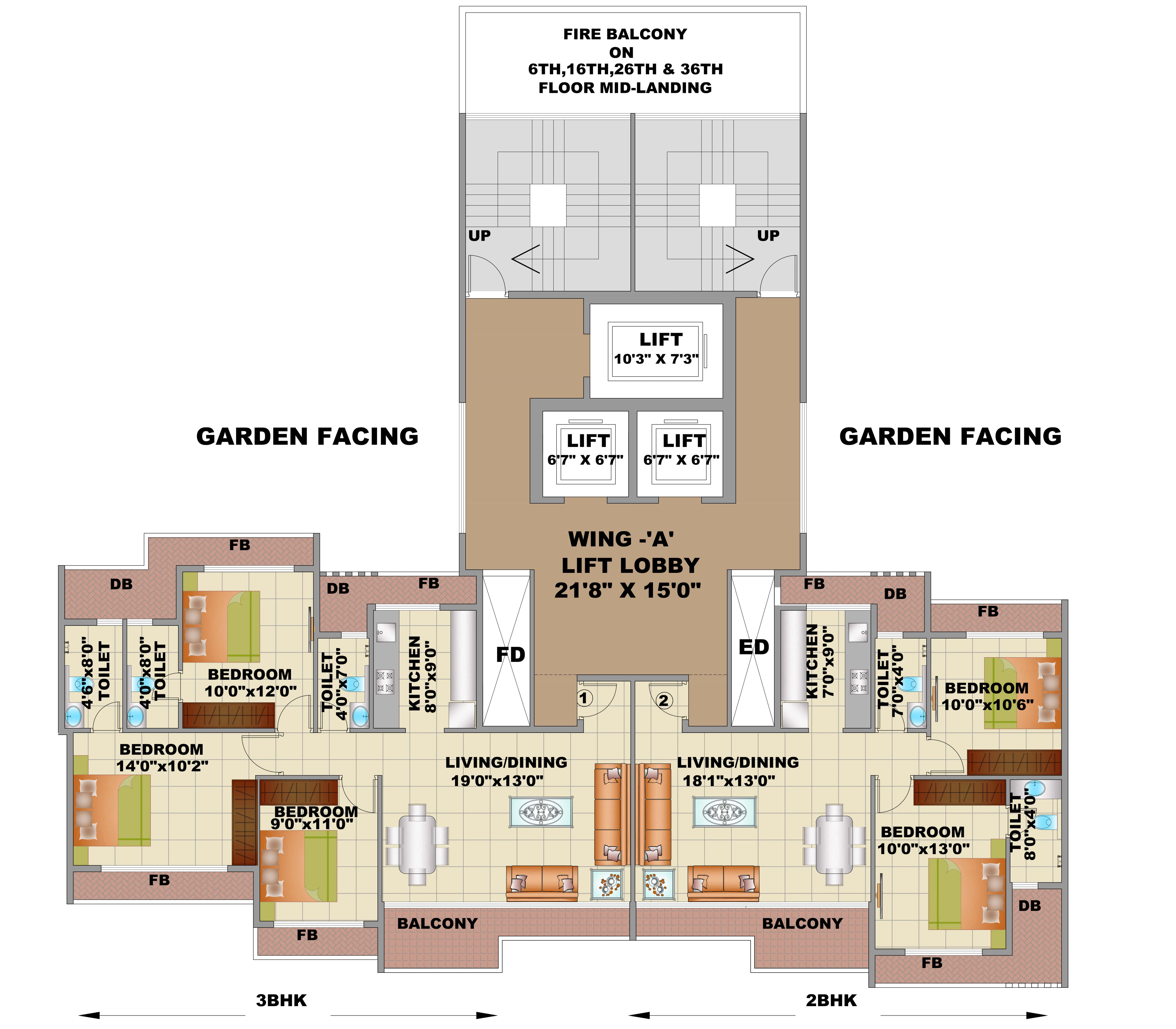 Floor Plan wing A