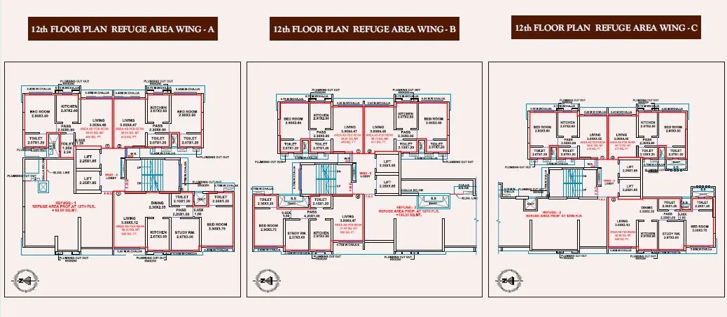 Dharti Pressido 12th Refuge Floor Plan