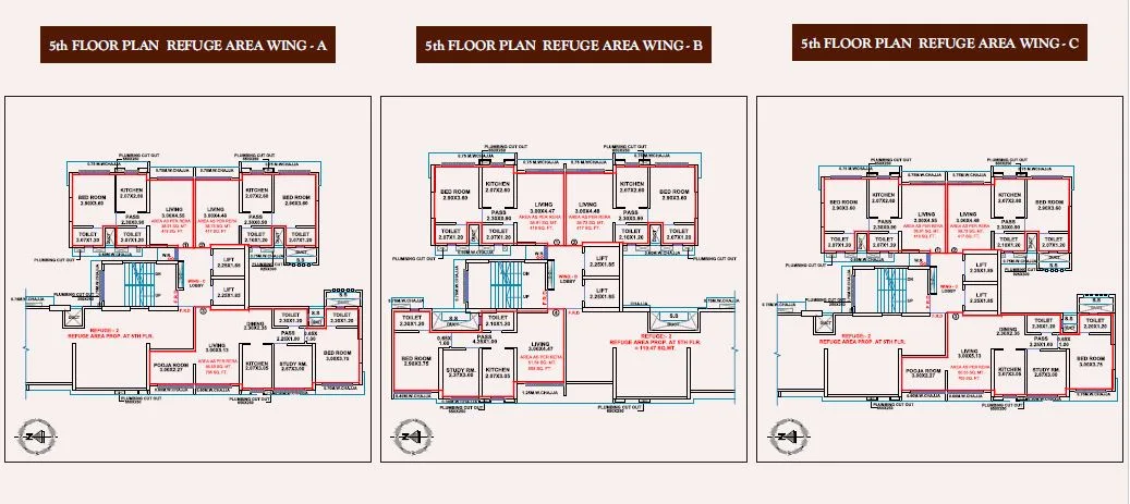 Dharti Pressido 5th Floor Plan