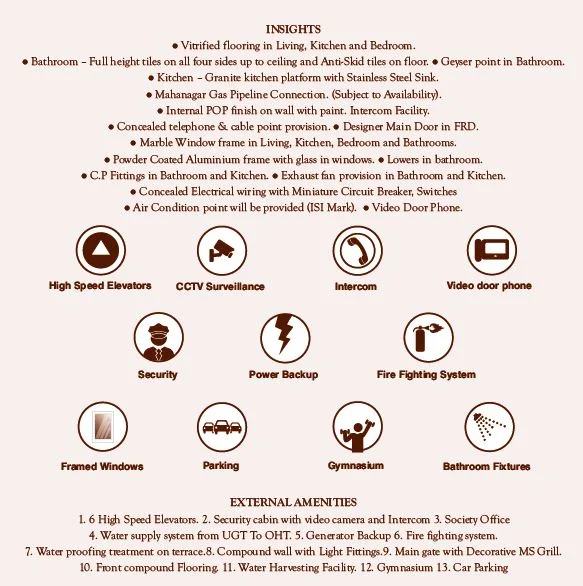 Dharti Pressido Amenities