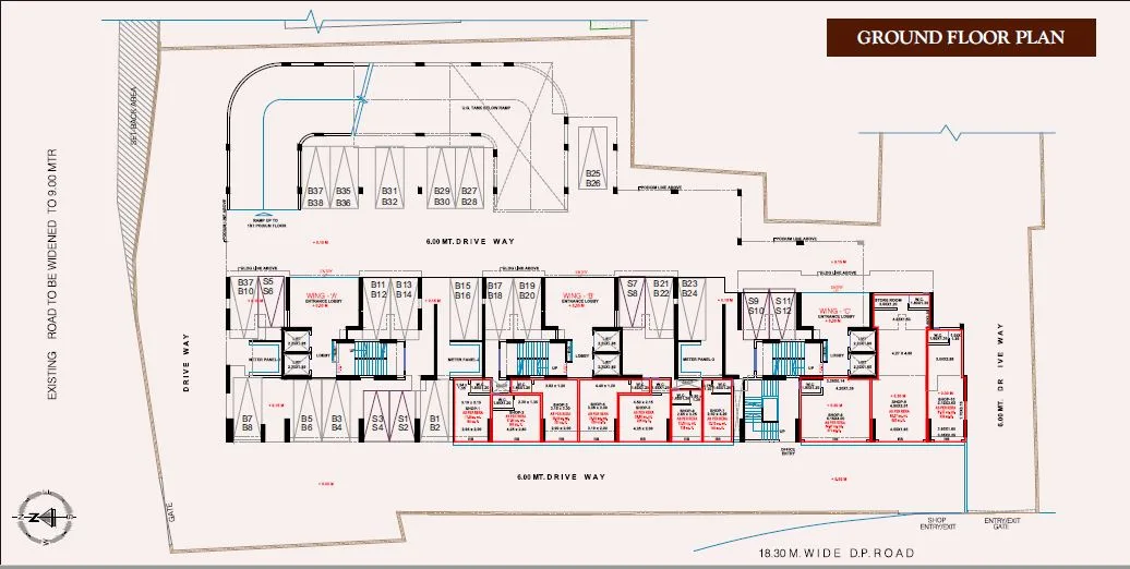 Dharti Pressido Ground Floor Plan