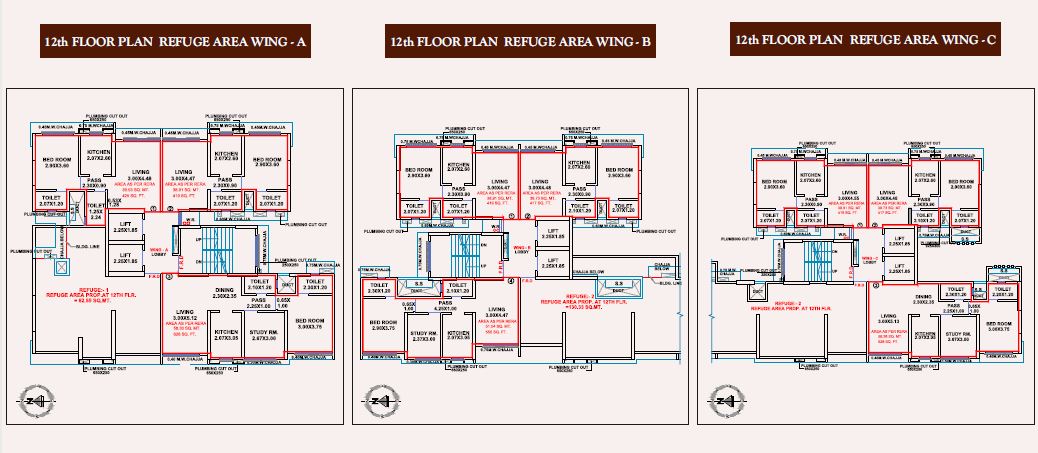Dharti Pressido 12th Refuge Floor Plan