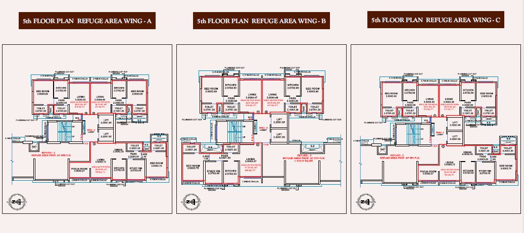 Dharti Pressido 5th Floor Plan