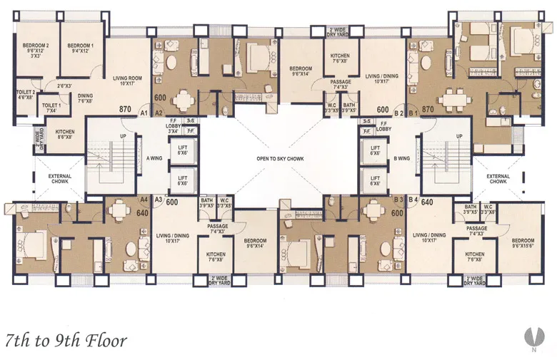 3BHK Flats for Sale in Dwarka, Ghatkopar East