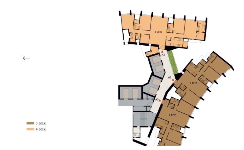 Lodha Kiara 3BHK-4BHK Plan