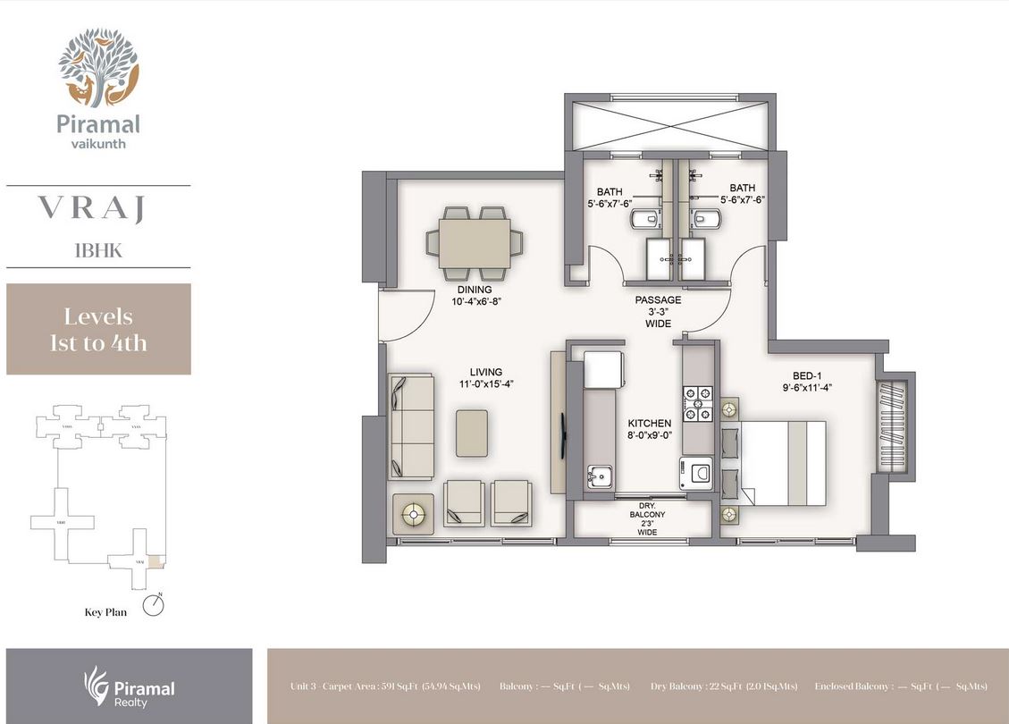 15411_oth_Piramal_Vaikunth_Viraj_1BHK_1-4_Unit_03