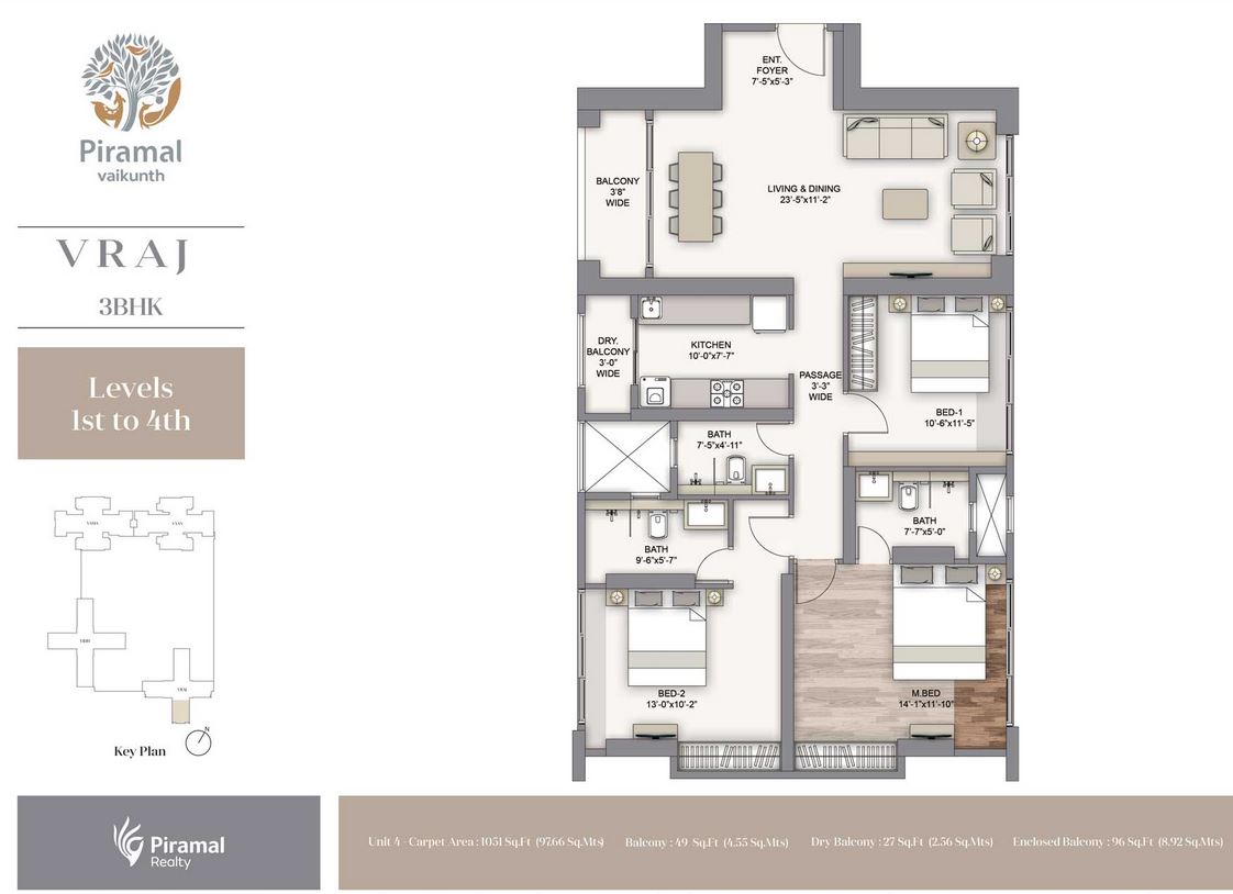15411_oth_Piramal_Vaikunth_Viraj_3BHK_1-4_Unit_04