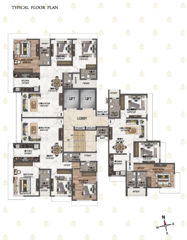 Kesar-Horizon-Typical-Floor-Plan