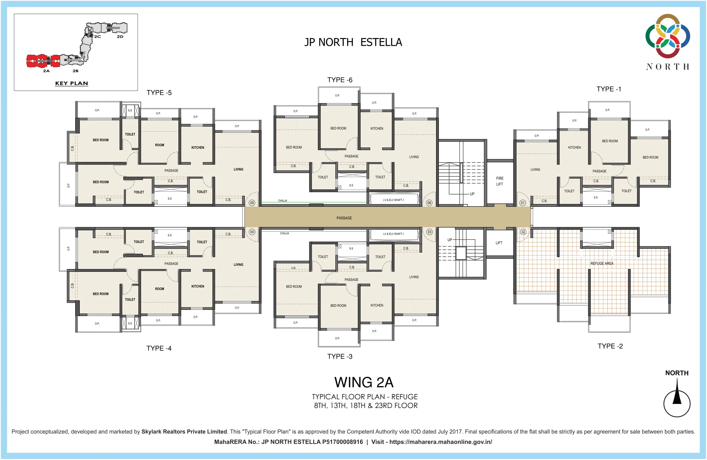 JP North Typical Floor Plan Estella 2A
