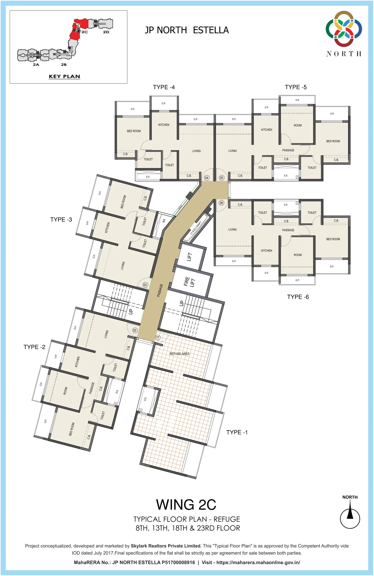 JP North Typical Floor Plan Estella 2C