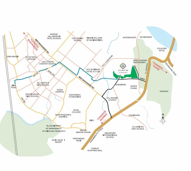 JP North Location Map