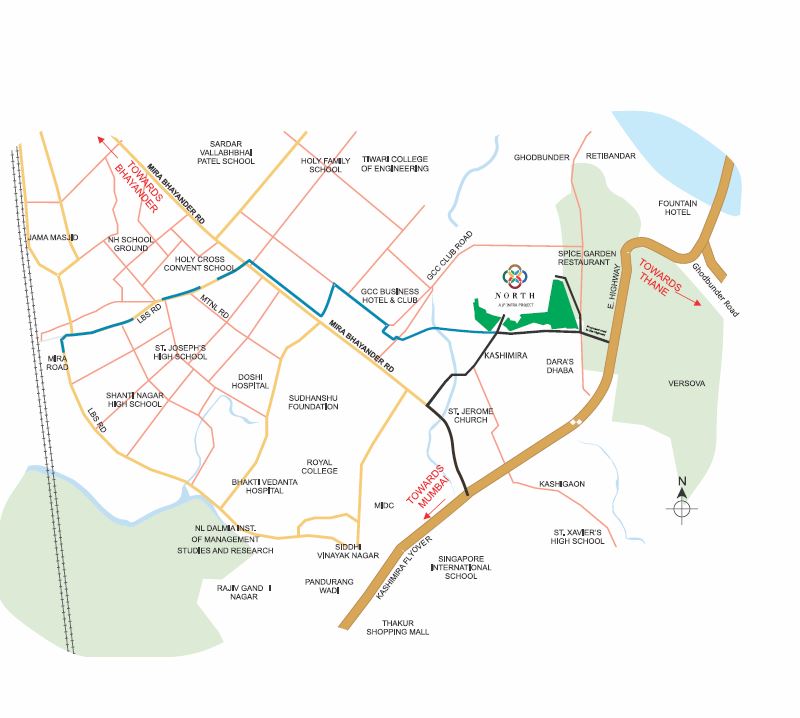 JP North Location Map