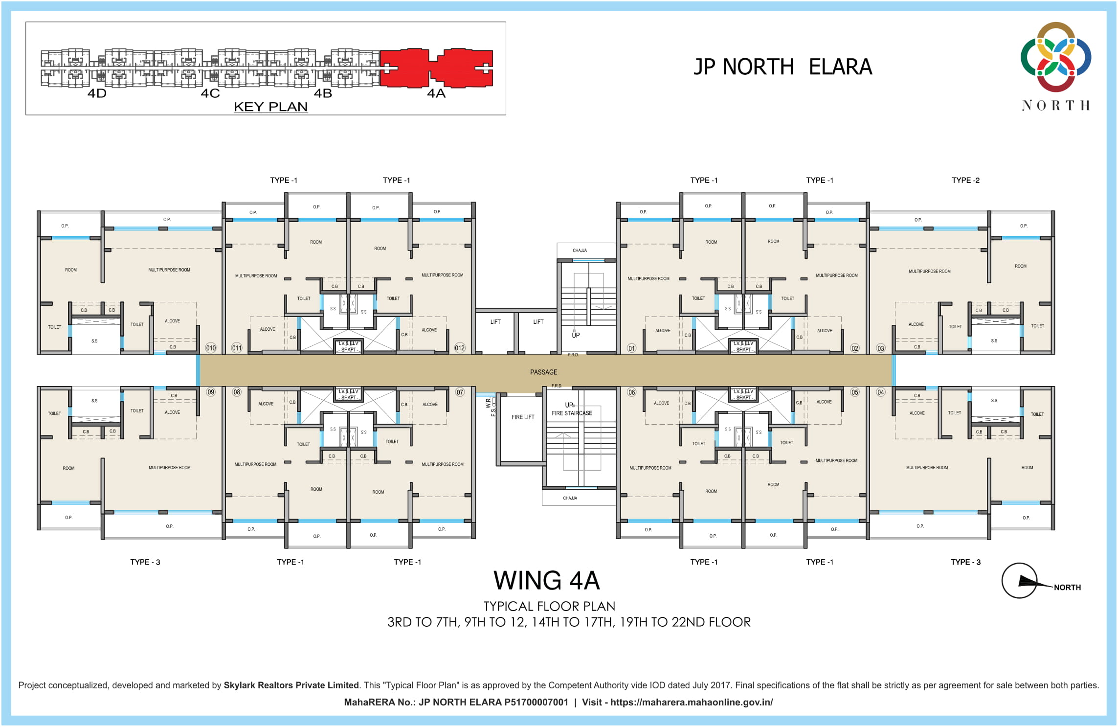 JP North Typical Floor Plan Elara 2