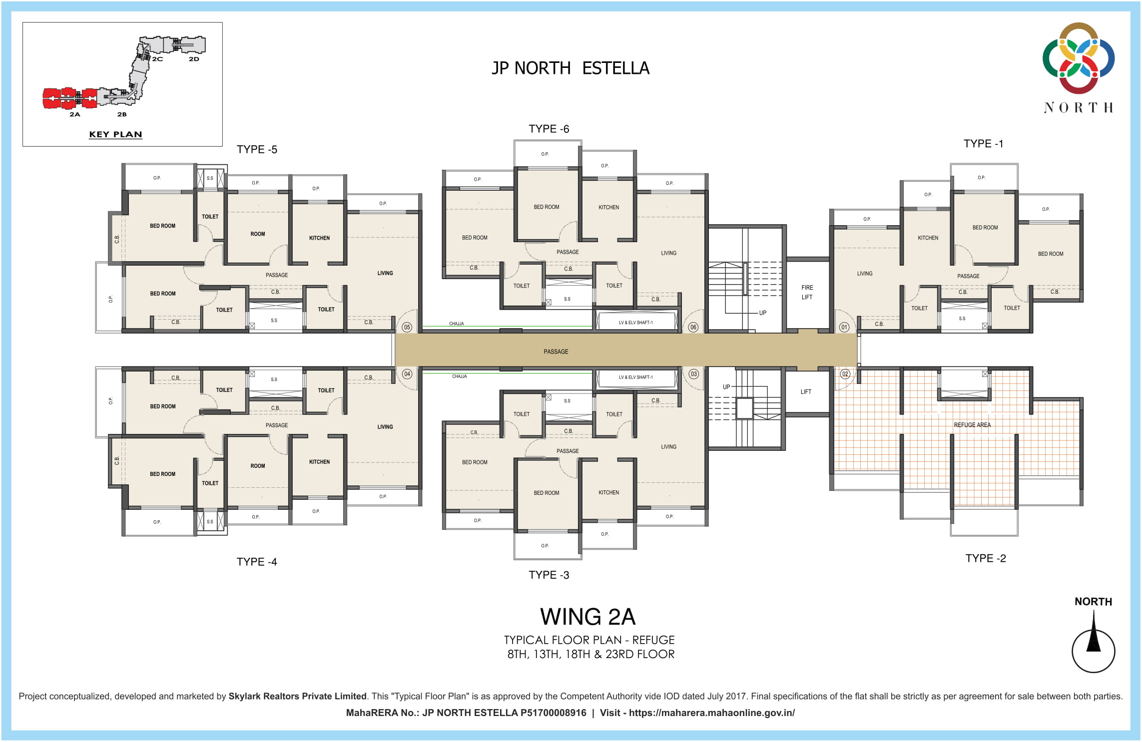 JP North Typical Floor Plan Estella 2A