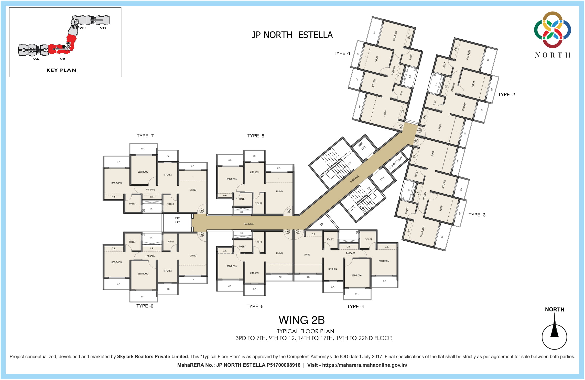 JP North Typical Floor Plan Estella 2B-2