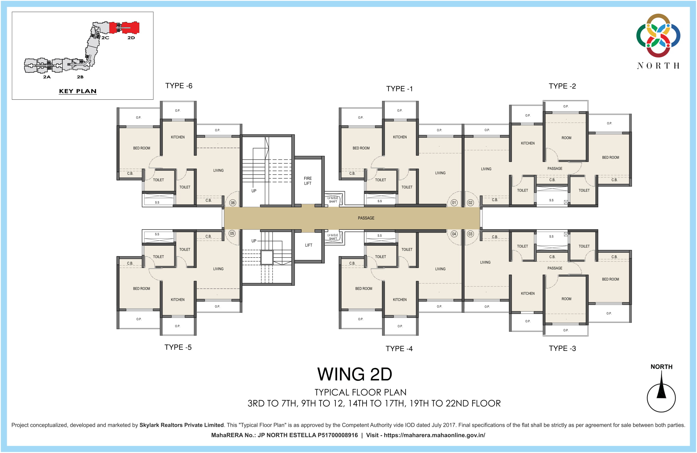 JP North Typical Floor Plan Estella 2D-2