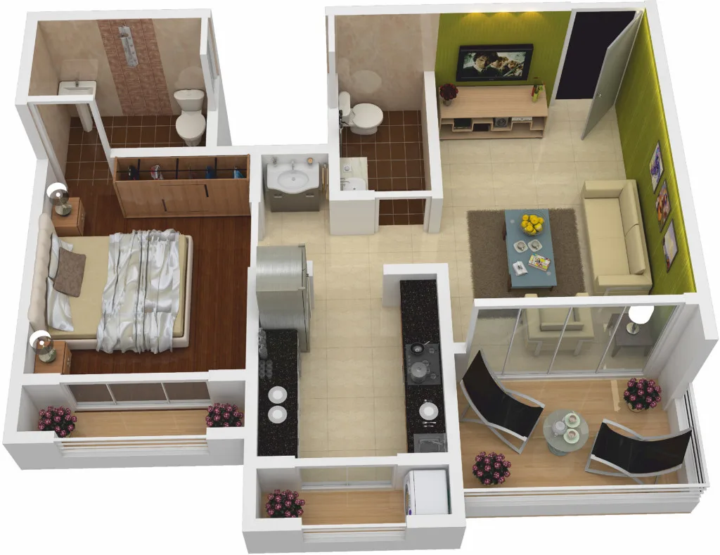 1BHK Plan — photo 3