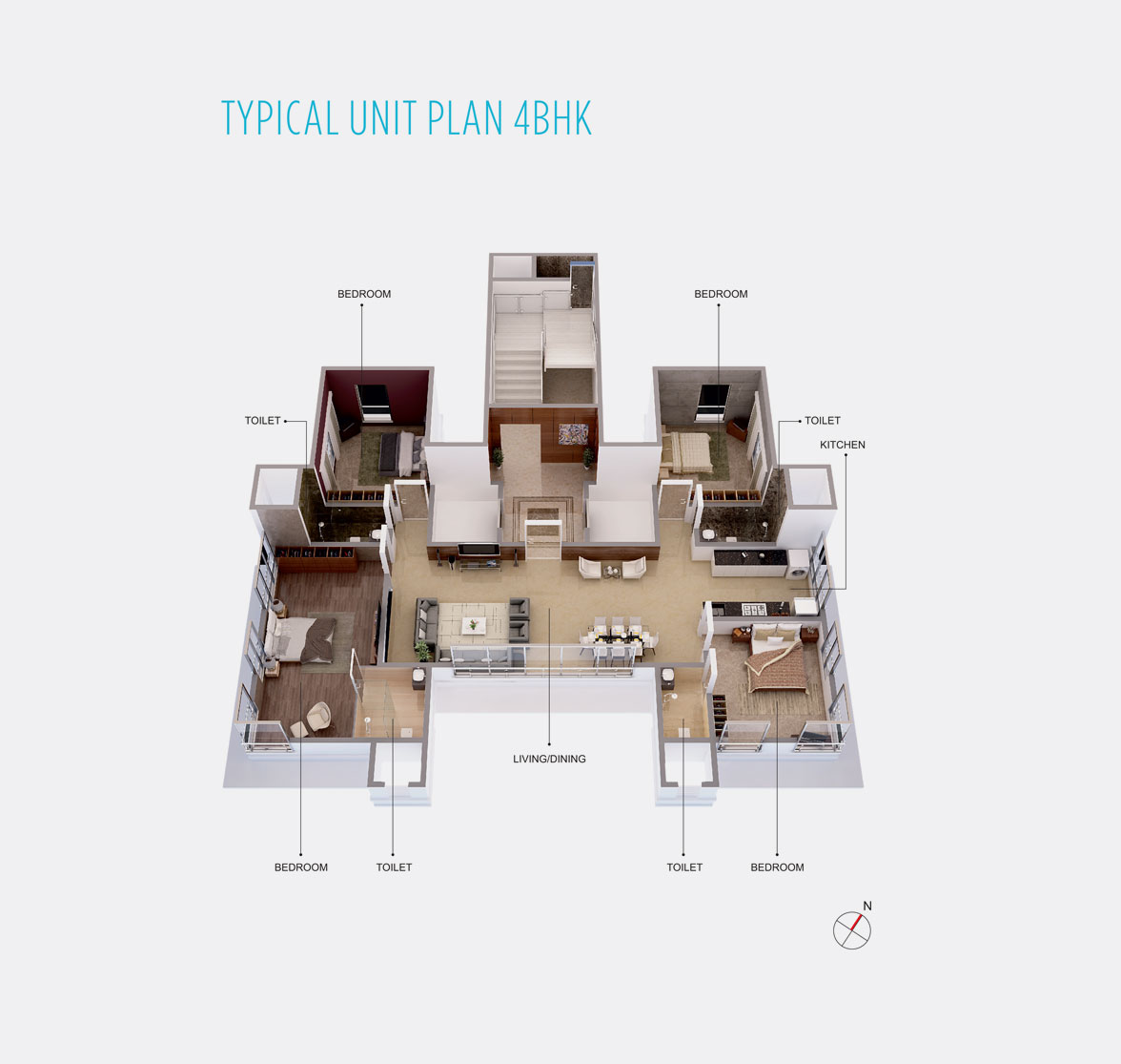 4BHK Floor Plan