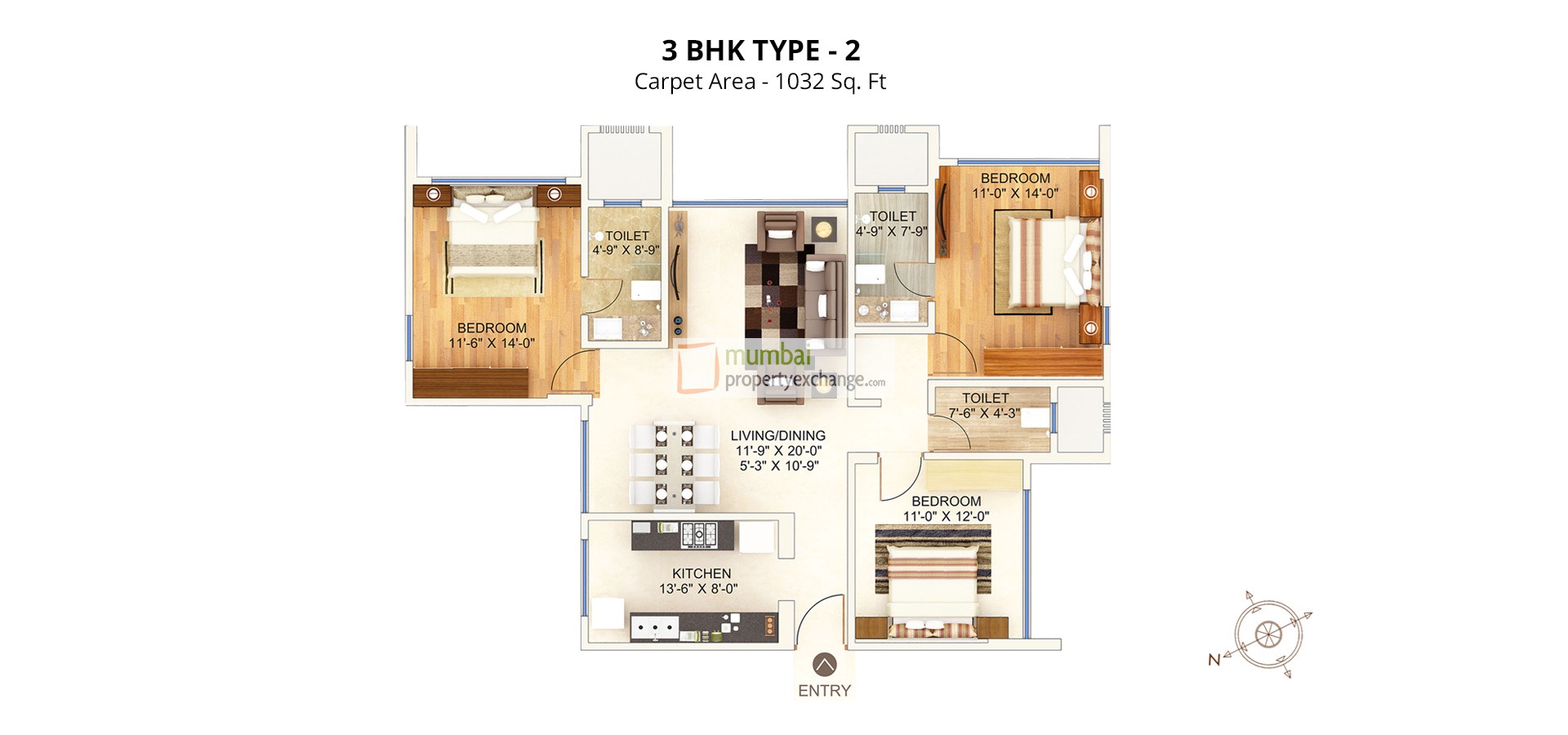 3BHK type 2