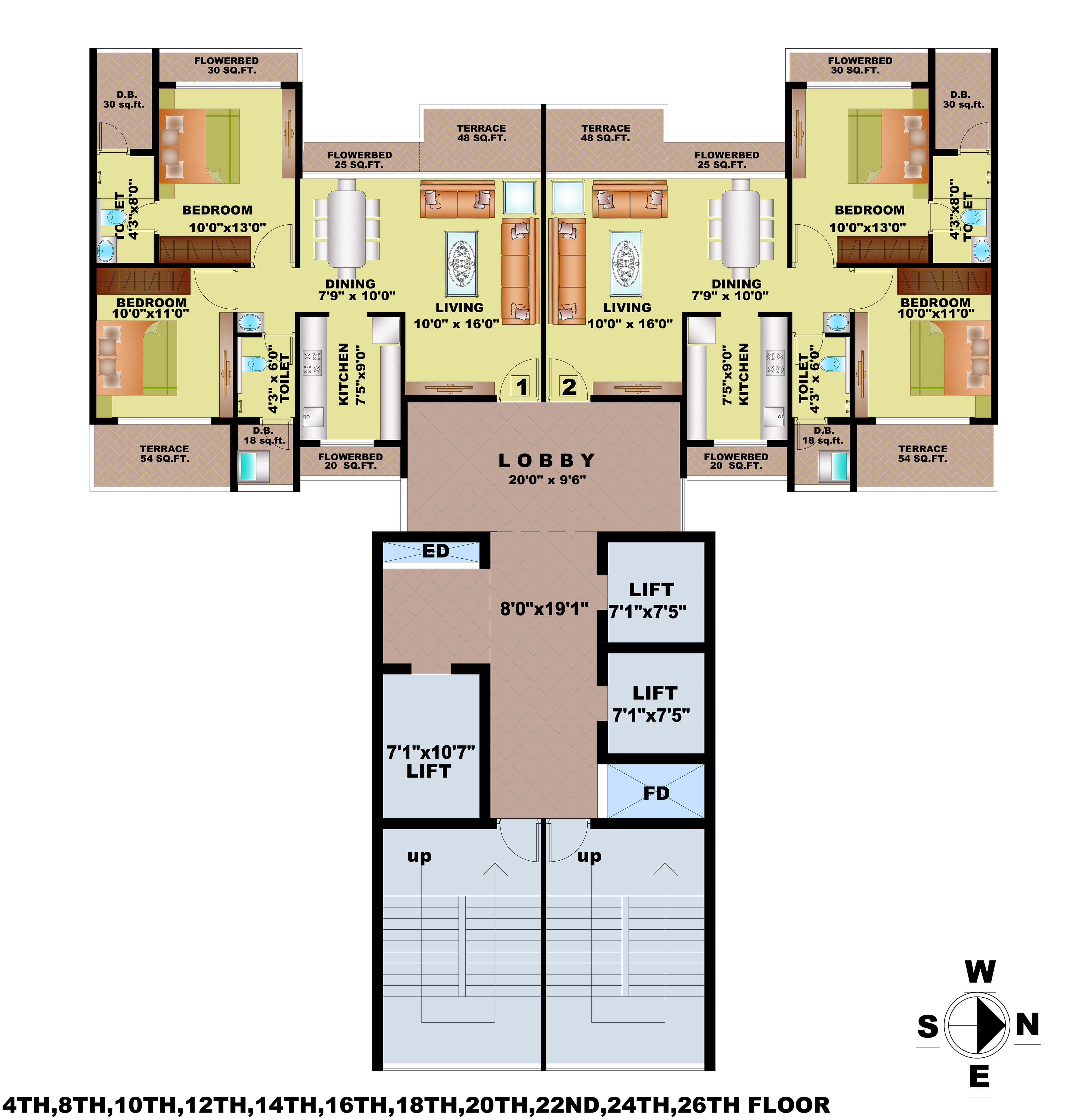 Floor Plan Wing B