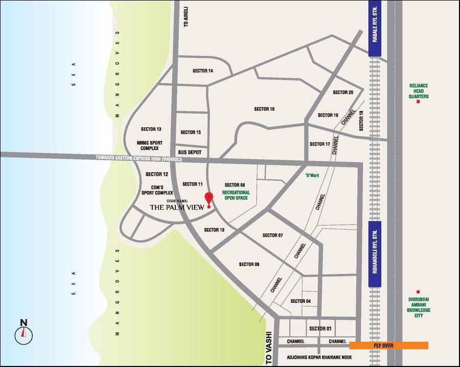 Goldcrest Residency Location Map