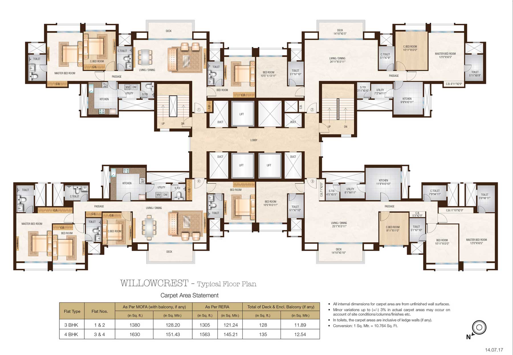 Willocrest Typical Floor Plan