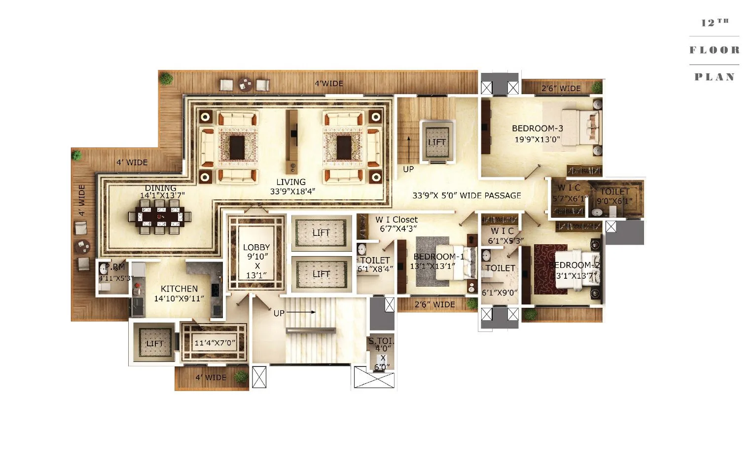 12th Floor Plan