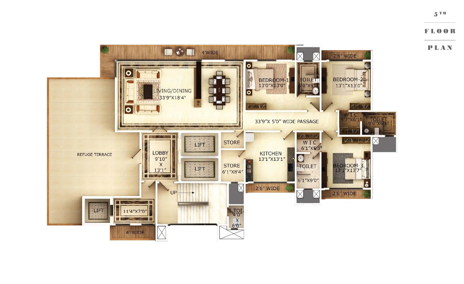 5th Floor Plan