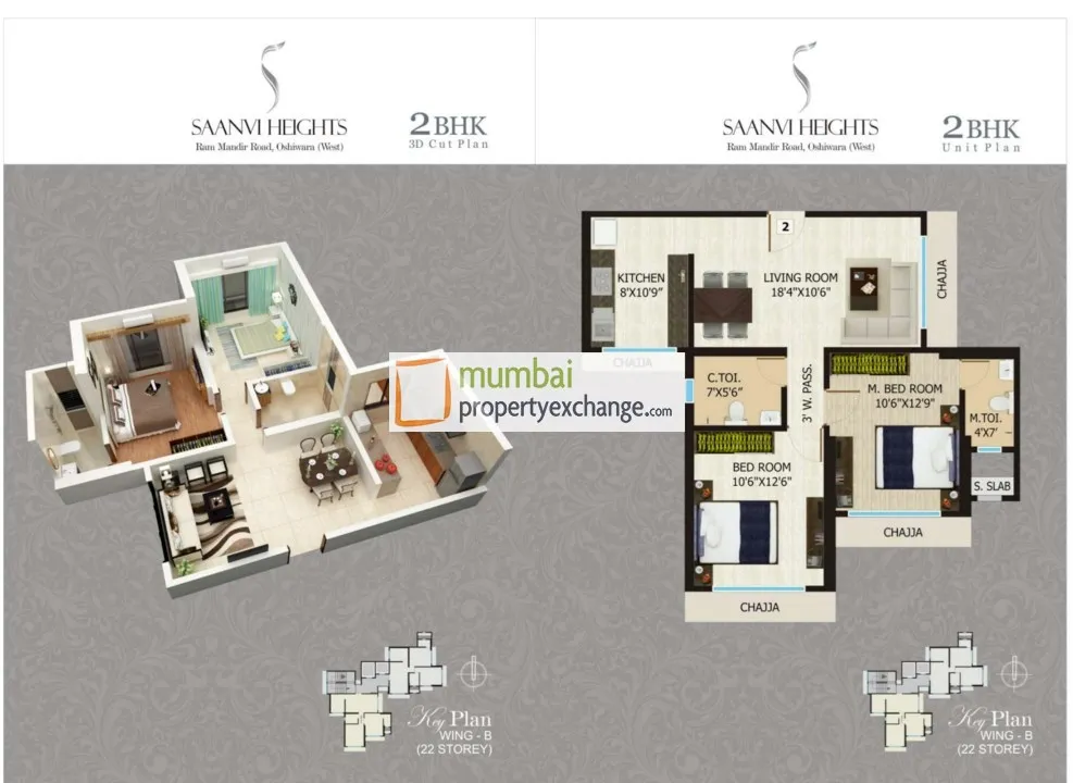 2 Flats on Rent in Saanvi Heights, Goregaon West