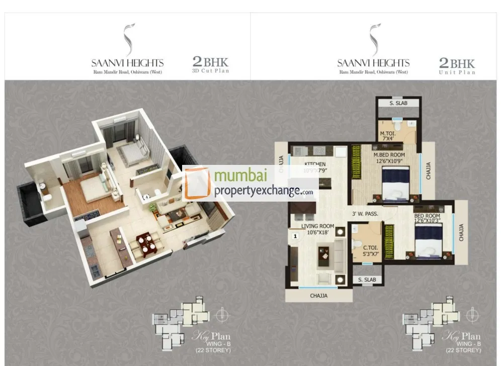2 Flats on Rent in Saanvi Heights, Goregaon West