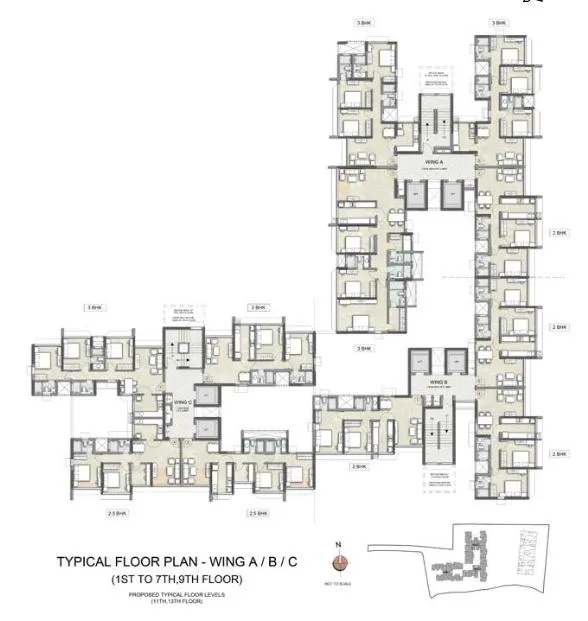 Kalpataru Yashodhan Wing A B C 1st-7th , 9th flr