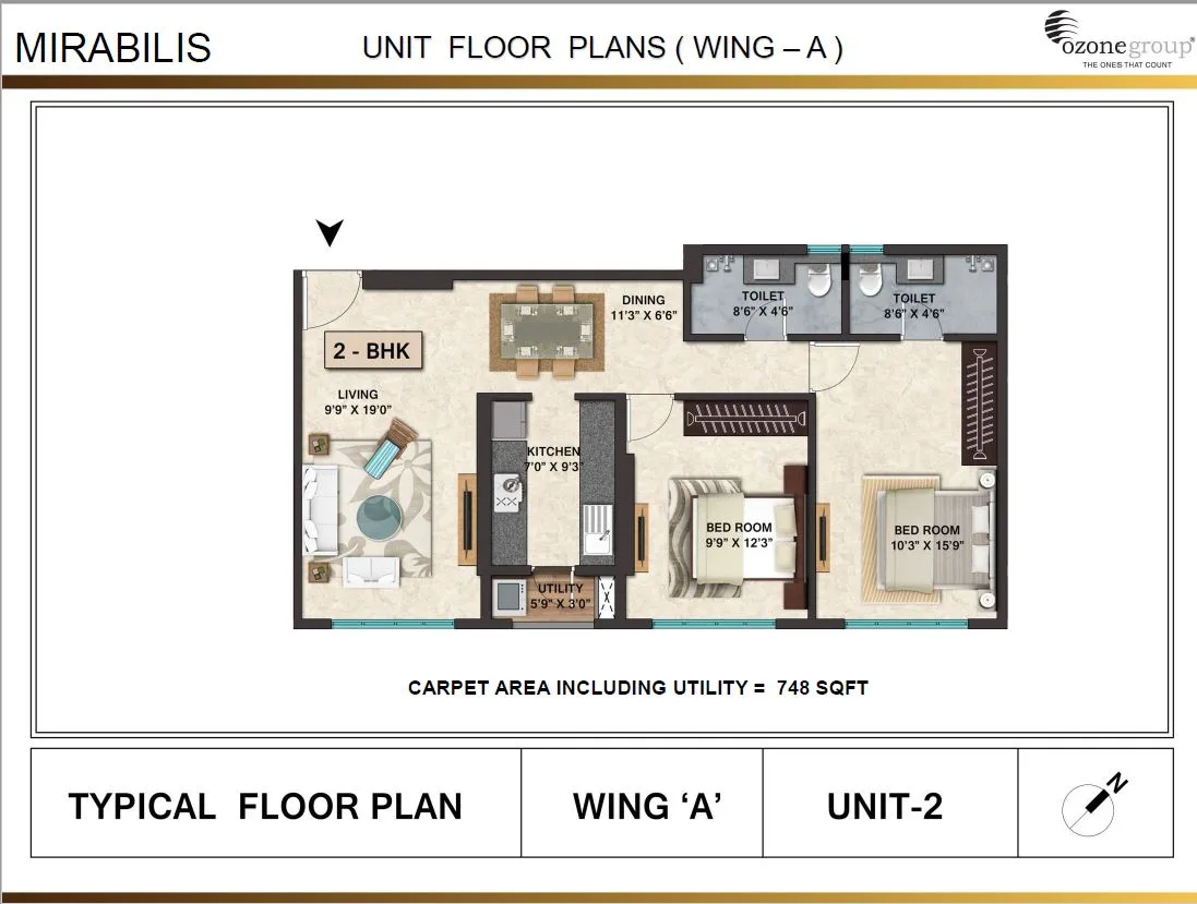 Mirabilis 2BHK Wing A Unit 02