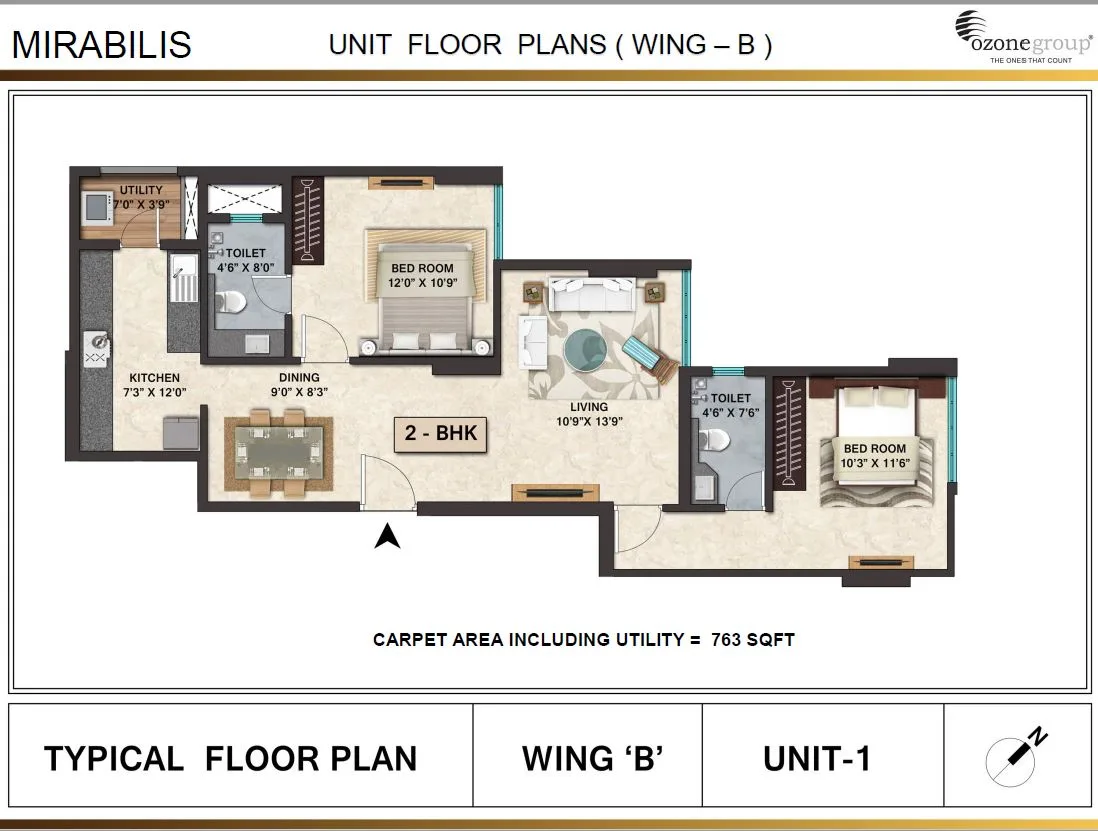 Mirabilis 2BHK Wing B Unit 01