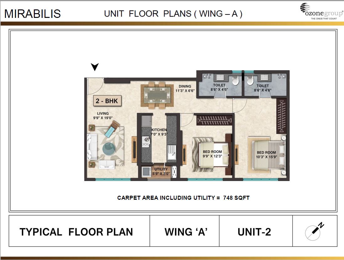 Mirabilis 2BHK Wing A Unit 02