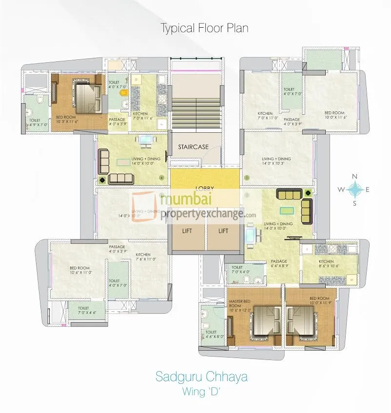 2 BHK Flats on Rent in Sadguru Chhaya, Dahisar East