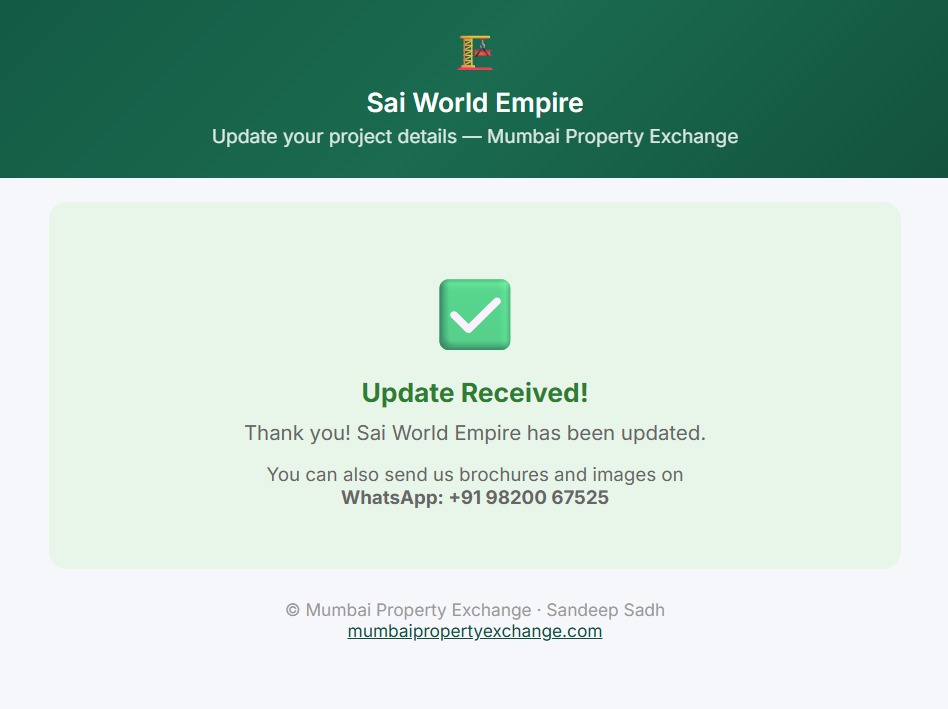 Sai World Empire, Kharghar