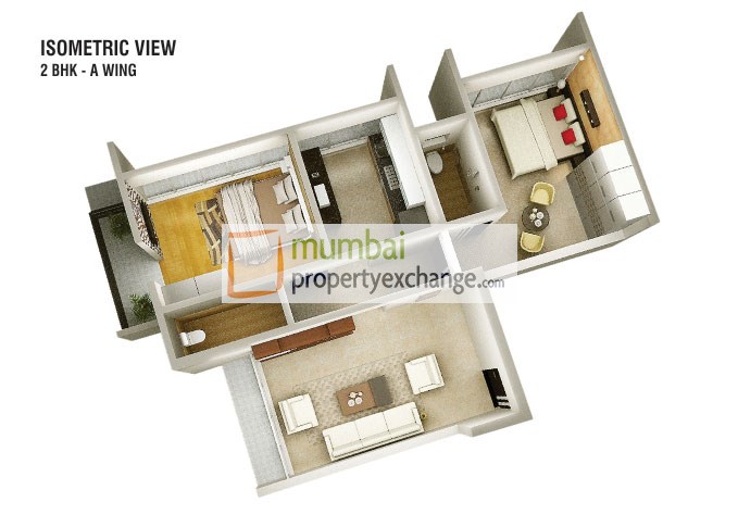 2BHK plan