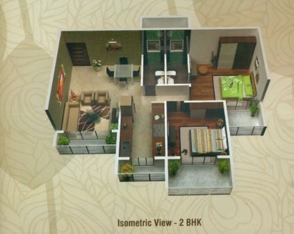 2BHK plan