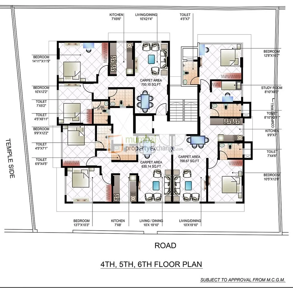 4th Floor plan