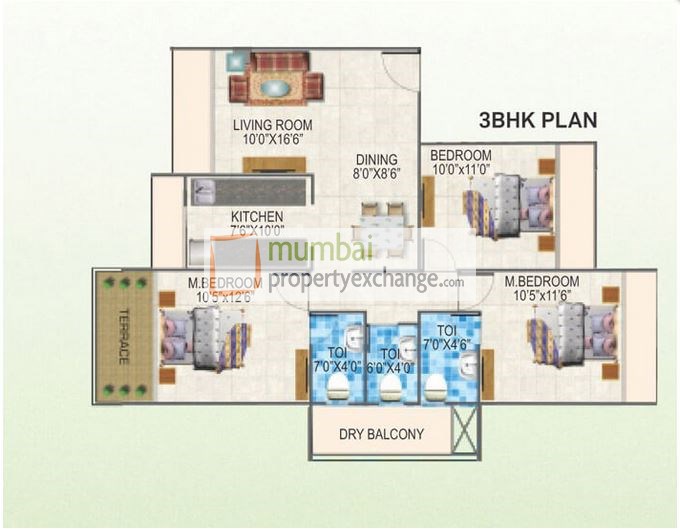 3BHK Plan