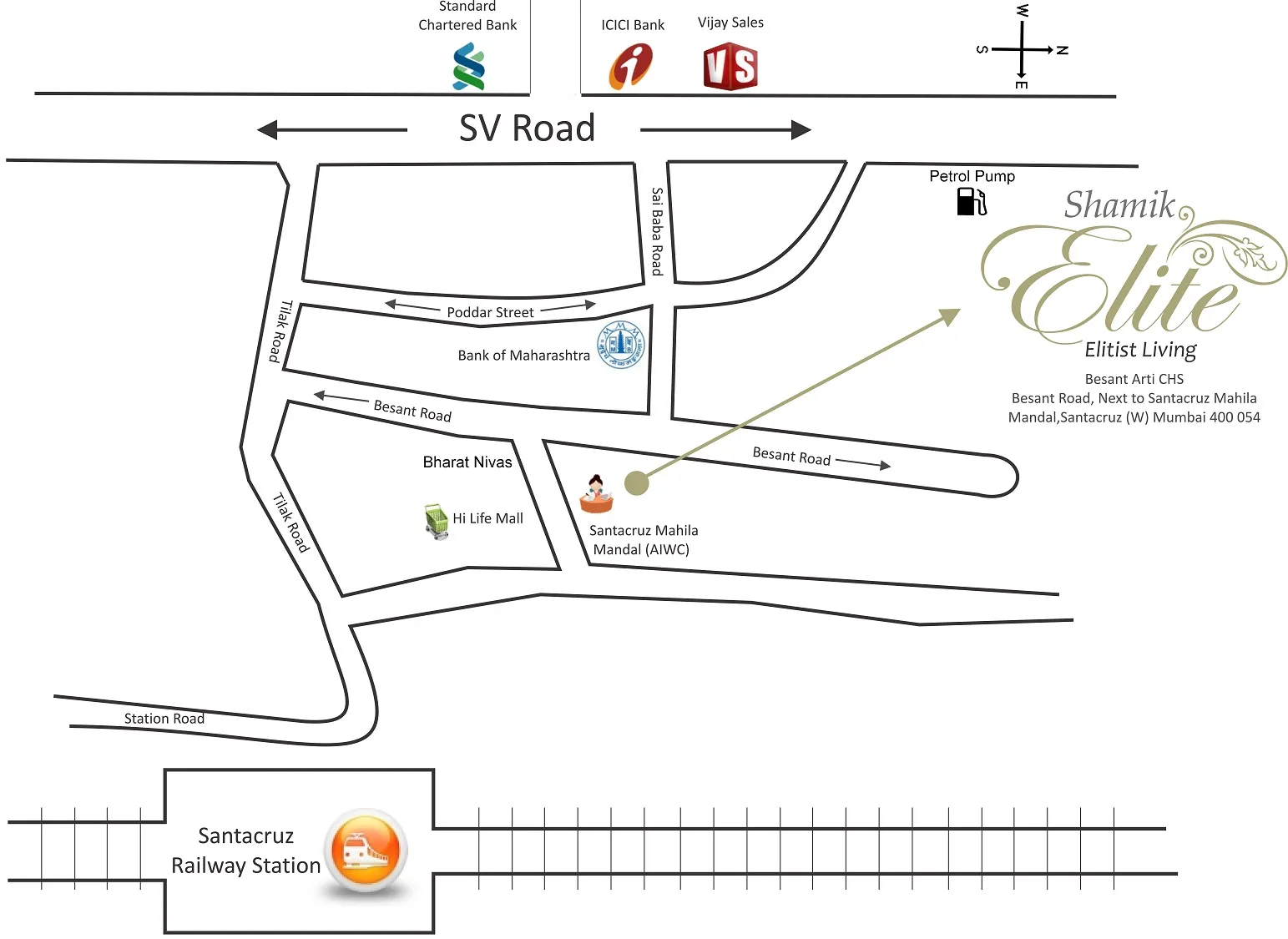 Shamik Elite-location -map
