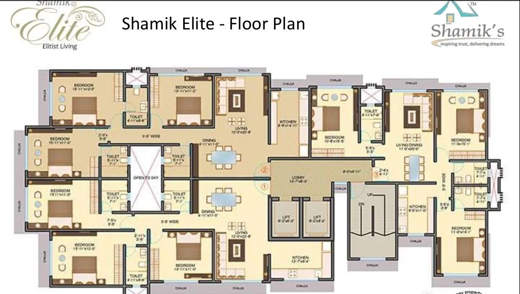 Shamik Elite Typical Floor Plan