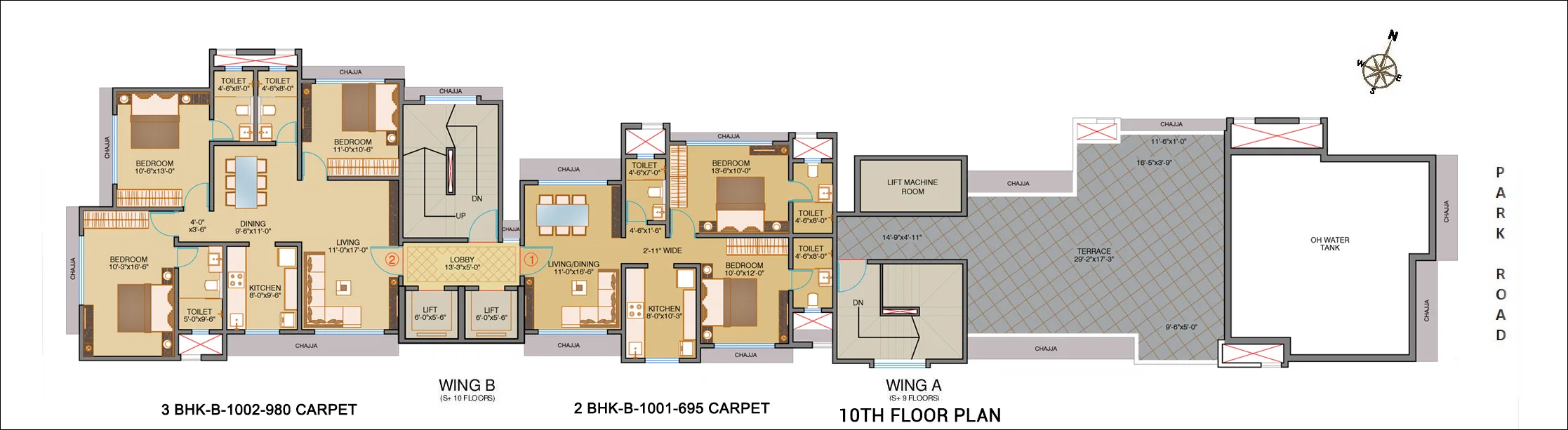 Shamik Crimson Bay 10th Floor Typical Plan