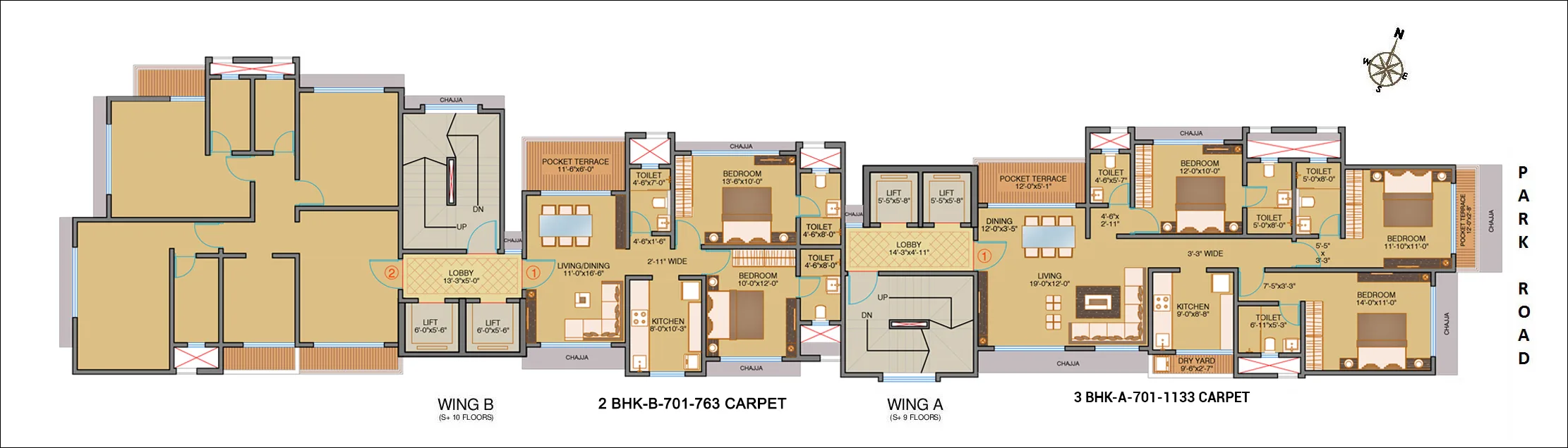 Shamik Crimson Bay 7th Floor Typical Plan
